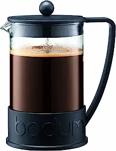 Bodum Brazil French Press Coffee Maker, 1.5 Liter, 51 Ounce, Black