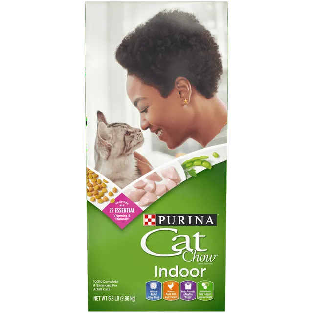 Purina Cat Chow Dry Cat Food, Healthy Weight & Hairball Indoor Whole Grain Chicken, 15 lb Bag