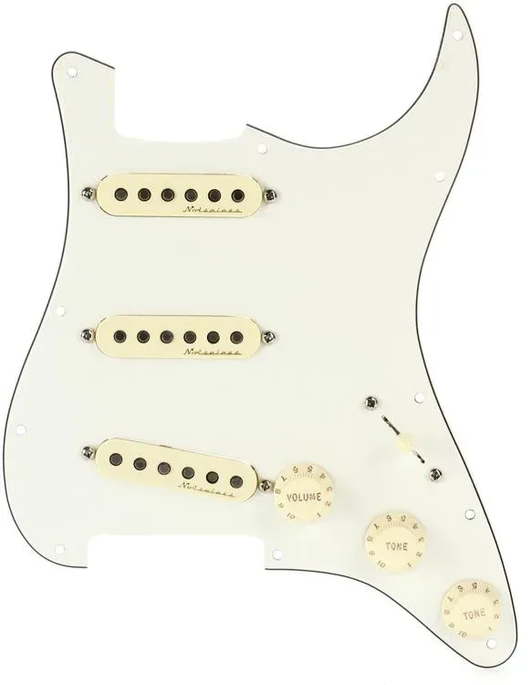 Fender Vintage Noiseless Prewired Stratocaster Pickguard - 3-Ply White