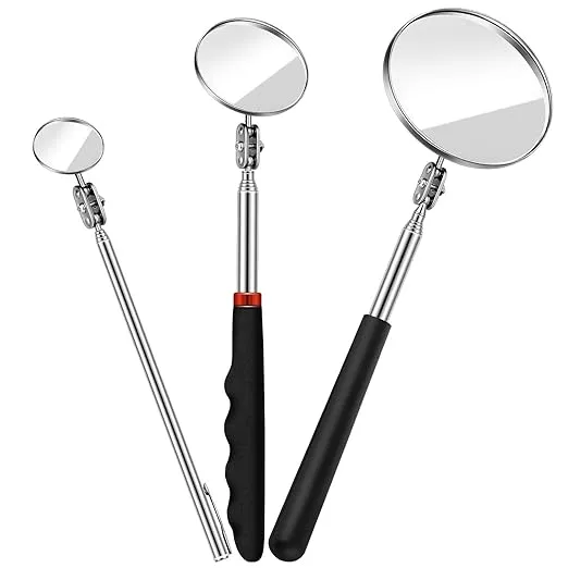 Tatuo 3 Pieces Telescoping Inspection Mirror