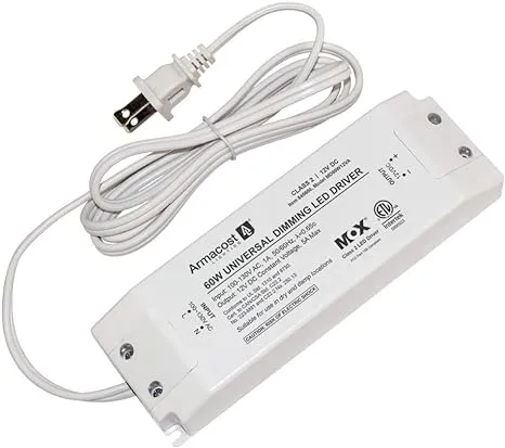 Armacost Lighting 840600 60 Watt LED Power Supply Dimmable Driver White