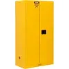 Global Industrial™ Flammable Cabinet w/ Manual Close Door, 2 Compartments, 34"W x 18"D x 65"H