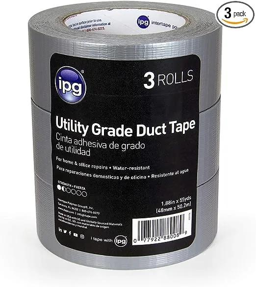 Intertape Polymer Group 6555SL AC6 6mil Utility Grade Duct Tape 1.88-Inch x 55 ...