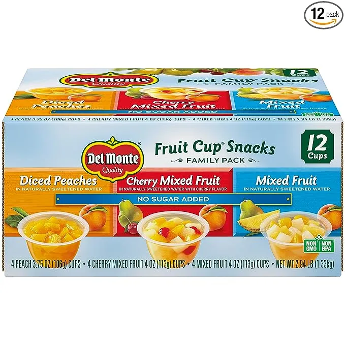 Del Monte Fruit Cup Snacks Variety Pack