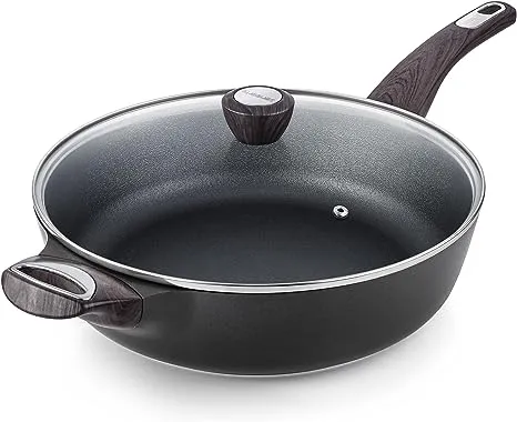 SENSARTE Nonstick Deep Frying Pan,9.5/12 Inch Non  Assorted Sizes , Colors 