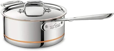 All-Clad 6203 SS Copper Core 5-Ply Bonded Dishwasher Safe Saucepan with Lid /