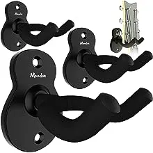 Guitar Wall Mount Hanger 4-Pack Moodve Metal Guitar Hanger Guitar-Shaped Guit...