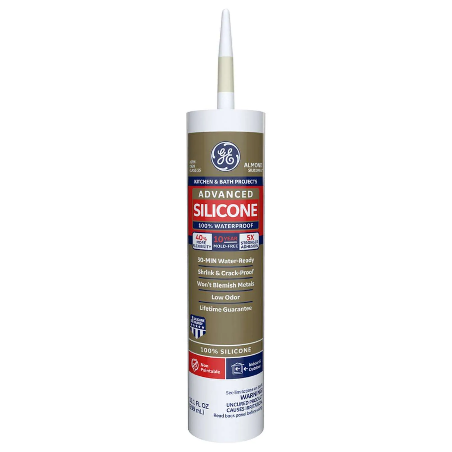 Advanced Silicone 2 10.1 oz. Clear Kitchen and Bath Caulk