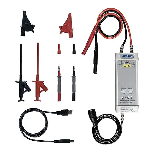 DP10013 High Voltage Differential Probe 1300V 100MHz 3.5ns Rise Time 50X/500X Attenuation