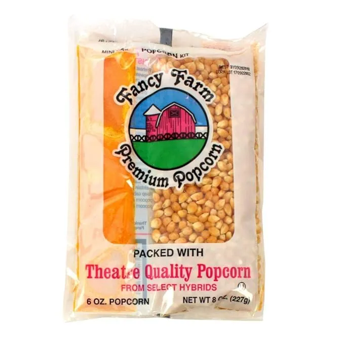 Fancy Farms Miniature Maxi Kit Popcorn, 10.6 Ounce, 24 per Case