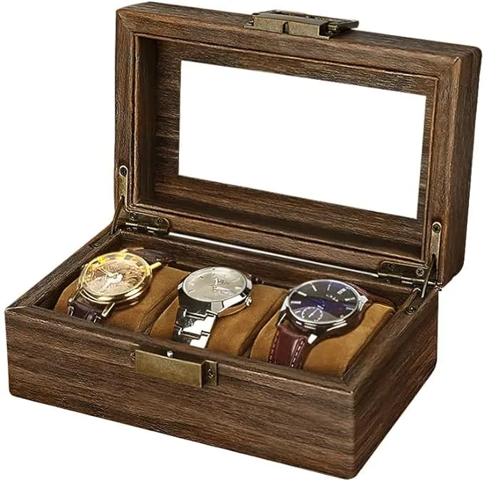 Anyasun 3 Slots Watch Box Organizer Case