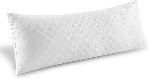 Oubonun Premium Adjustable Loft Quilted Body Pillows - Firm and Fluffy