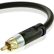 Mediabridge Ultra Series Subwoofer Cable Dual Shielded with Gold Plated RCA Connectors