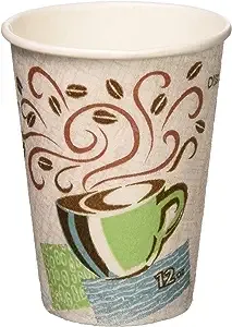 Dixie Paper Perfectouch Disposable Hot Cups, 12 OZ Cups / 50 Count