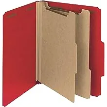 Smead 100% Recycled Pressboard Classification Folders 2 Dividers