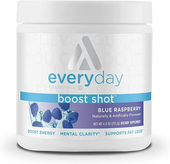 Transformhq Everyday Boost Shot 28 Servings (Blue raspberry) - Non-GMO, Gluten-Free