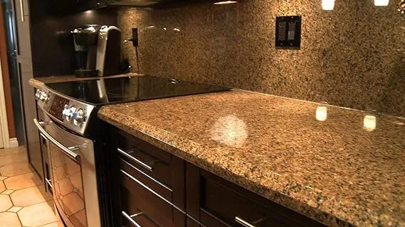 EZ Faux Decor 36" x 144" Venetian Gold Black Granite Kitchen Peel and Stick Vinyl Countertop Laminate Cover Thick Waterproof Self Adhesive No Seams Removable Wallpaper