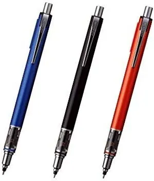 Uni Mechanical Pencil Kurutoga Advance 0.5mm 3-Pencil Bundle Set , Navy ( M55591P.9 ) , Black ( M55591P.24 ) , Red ( M55591P.15 )