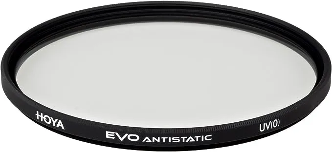 Hoya Evo Antistatic UV Filter - 77mm - Dust/Stain/Water Repellent, Low-Profile Filter Frame