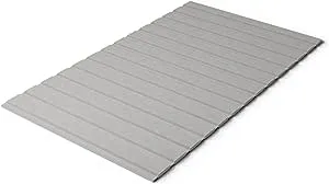 Continental Sleep Heavy Duty Mattress Support Wooden Bunkie Board/Slats with Cover, Twin size, Grey