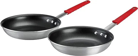 Tramontina Aluminum Nonstick Restaurant Professional 2-Piece 10" Fry Pan Set, Satin 