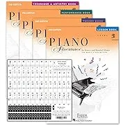 Piano Adventures Level 2B Learning Set By Nancy Faber - Lesson, Theory, Performance, Technique & Artistry Books & Juliet Music Piano Keys 88/61/54/49 Full Set Removable Sticker