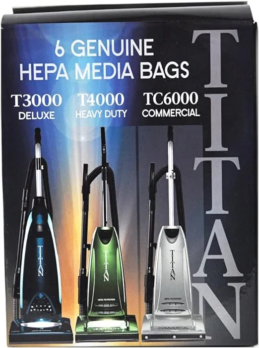 Titan T3000 - T4000 - TC6000 HEPA Vacuum Bags TUV-H