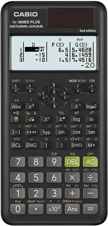 Casio fx-300ESPLUS2 2nd Edition, Standard Scientific Calculator, Black