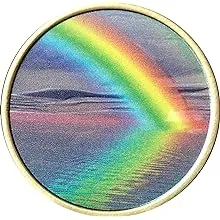 Serenity Peace Within The Storm Color Rainbow Bronze Medallion Chip