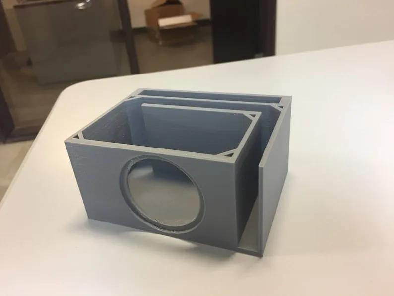 Subwoofer box business card holder