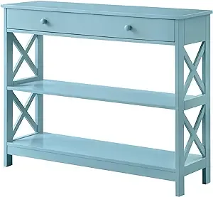 Convenience Concepts S20-281 Oxford Sea Foam 1-Drawer Console Table