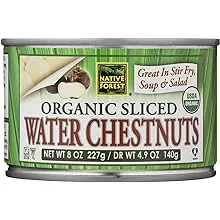 Native Forest Organic Sliced Water Chestnuts, 8 Ounce Cans (Pack of 6) 