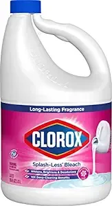 Clorox Splash-Less Liquid Bleach, Fresh Meadow Scent - 116 Ounce Bottle (Packaging May Vary)