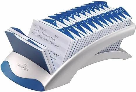 Durable Telindex Desk Address Card File Holds 500 2.88 x 4.13 Cards