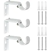 Curtain Rod Bracket Extenders Heavy Duty Adjustable Rod Holder Curtain Bracke...