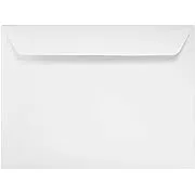 LUX Moistenable Glue Booklet Envelopes 7" x 10" Bright White 50/Pack (12237-50)