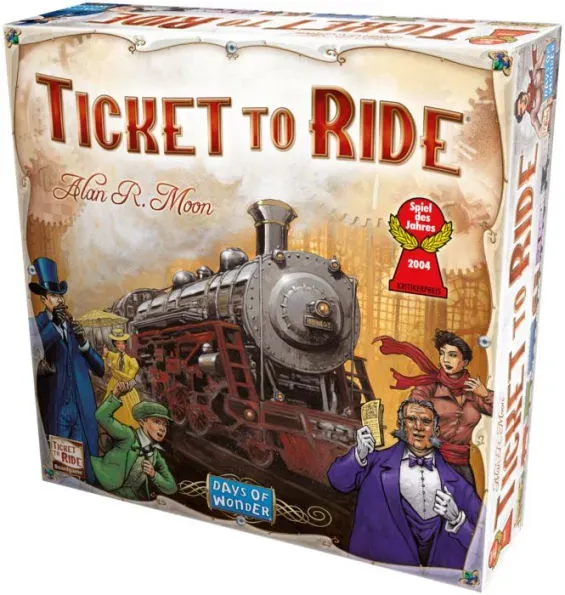 Ticket to Ride Board Game | Family Board Game | Board Game for Adults and Family | Train Game | Ages 8+ | For 2 to 5 players | Average Playtime 30-60 minutes | Made by Days of Wonder