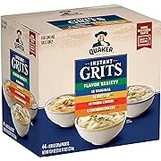 Quaker Instant Grits Flavor Variety Pack 46 pk.