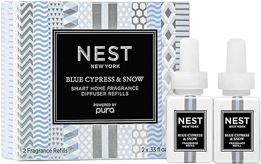 NEST New York Blue Cypress & Snow Smart Home Fragrance Diffuser Refill, Set of 2