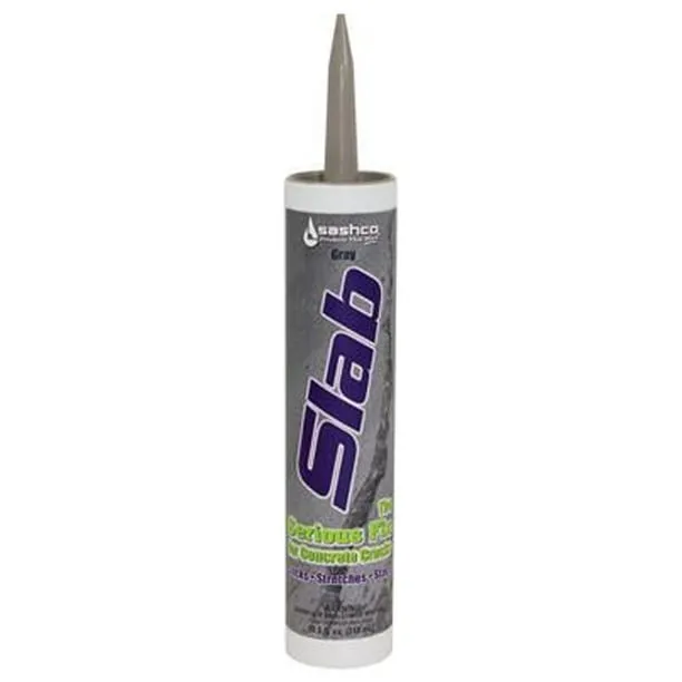 Sashco Slab Concrete Crack Repair Sealant, 10.5 Ounce Cartridge, Gray (Pack of 3)