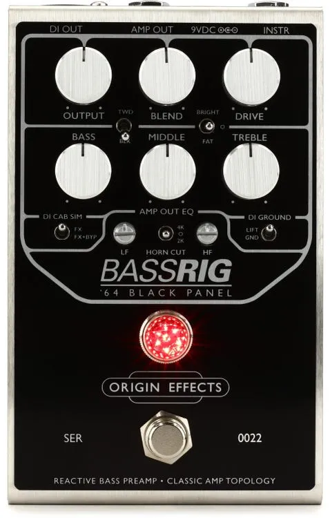 Origin Effects BASSRIG 64 Panel Preamp