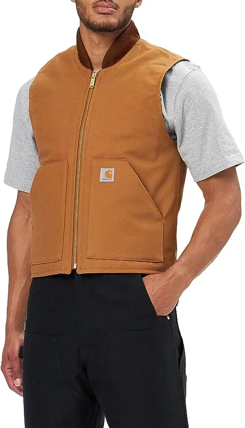 Carhartt Men's Carhartt Brown Duck Vest