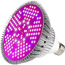 [Pack of 2] 100W Led Plant Grow Light Bulb, Full Spectrum 150 LEDs Indoor Plants Growing Light Bulb Lamp for Vegetables Greenhouse and Hydroponic, E26 E27 Base Grow Light Bulbs, AC 85~265V