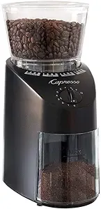 Capresso Infinity Conical Burr Grinder, Black 8.8 oz