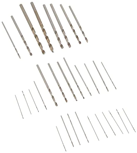 Mini Micro Drill Bit Set 30 pcs 0.013-0.079 0.4-2mm