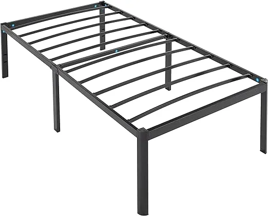 Basics Heavy Duty Non-Slip Bed Frame with Steel Slats