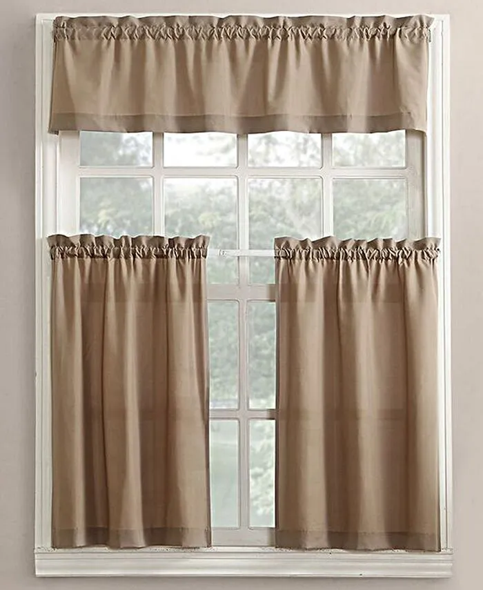 Martine 3-Piece Kitchen Curtain Set 
      
          Martine 3-Piece Kitchen Curtain Set