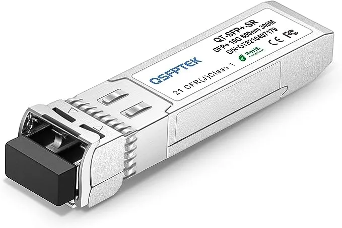 10G SFP+ SR Networking Transceiver, 10Gbase-SR Optical Module, 10gbs Multimode 850nm 10GE Gigabit Ethernet MINI GBIC for Cisco SFP-10G-SR, Ubiquiti UF-MM-10G, Netgear, Fortinet, Mikrotik, Supermicro