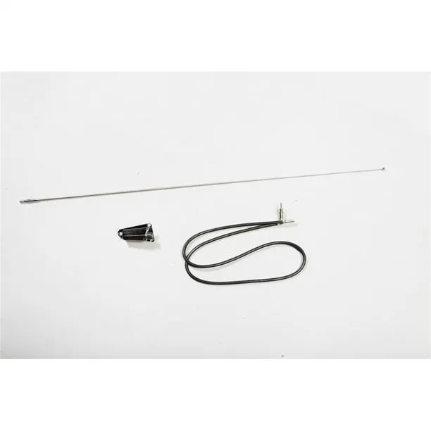 Omix-Ada | 17214.01 | Antenna Kit, Chrome | OE Reference: 8127842K | Fits 1976-1995 Jeep CJ5 / CJ7 / CJ8 Scrambler / Wrangler YJ