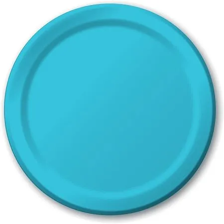 Creative Converting Bermuda Blue Banquet Plates